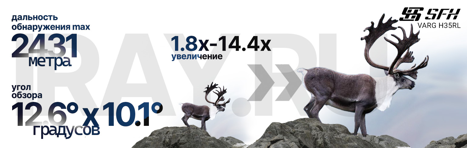 Тепловизионный прицел SFH VARG L25 (256х192px, 25 мм)