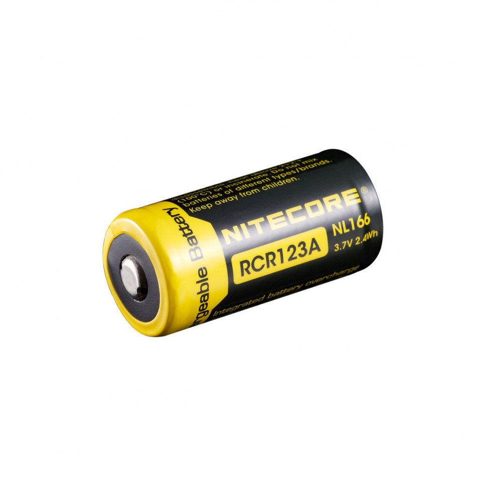 Аккумулятор NITECORE RCR123/16340 NL166 3,7V 650mAh с защитой